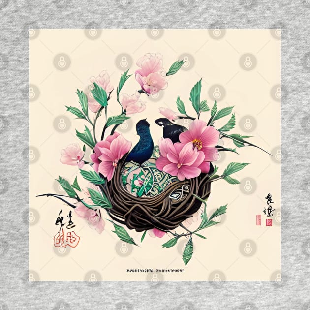 Asian Bird Splendor by Greenbubble